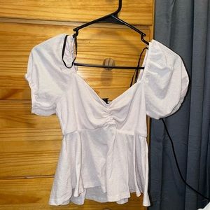 Pretty crop with flowy bottom